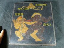 A　相撲蒔絵硯箱　江戸時代前期　漆器　蒔絵　硯箱　書道具_画像2