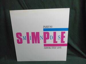 SIMPLE MINDSシンプル・マインズ/ABSOLUTELY LIVE PARIS'83●LP