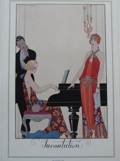 Georges Barbier, Rare art books/special paper, Brand new high quality framed, Good condition, free shipping, interior, France, art deco, Beautiful woman painting, 9, iafa, painting, oil painting, portrait