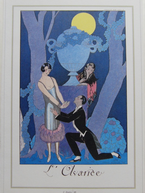 Georges Barbier, Livre d'art rare et papier spécial, Tout neuf avec un cadre de haute qualité, En bonne condition, livraison gratuite, intérieur, France, Art Déco, Portrait d'une belle femme, 23, l'IAFA, Ouvrages d'art, Peinture, Portraits