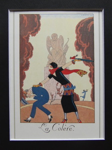 Art hand Auction Georges Barbier, Rare art book and special paper, Brand new with high-quality frame, In good condition, free shipping, interior, France, Art Deco, Portrait of a beautiful woman, 24, iafa, Artwork, Painting, Portraits