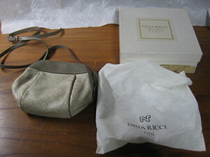 【NINA RICCI NR-8016 OAK ハンドバッグ】ユーズド品　fashion