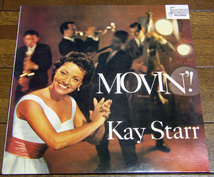 KAY STARR - MOVIN'- LP/50's,ON A SLOW BOAT TO CHINA,AROUND THE WORLD,NIGHT TRAIN,SWINGIN' DOWN THE LANE,LAZY RIVER,JASMINE RECORDS_画像1