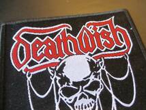 DEATH WISH 刺繍パッチ ワッペン demon preacher / slayer metallica sodom venom bathory kreator destruction_画像2