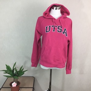 M690▼Champion ワインカラー系　UTSA パーカー　S