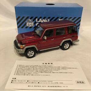 非売品 1/30 TOYOTA ランドクルーザー70 カラーサンプル ミニカー ダークレッド・マイカ・メタリック トヨタ ランクル モデルカー