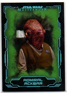 【ADMIRAL ACKBAR】2016 Star Wars Masterwork Green Metallic #48 42/50