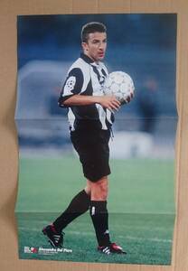  Dell *piero/yu vent s,dunga/jubiro Iwata * poster *1997 year 10 month soccer magazine appendix *28.×45.5.* unused 