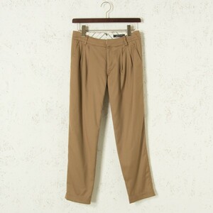  beautiful goods STUNNING LURE tuck pants tapered wool nylon beige 34 made in Japan w0016-04-023