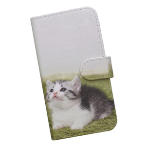 Galaxy M23 5G　スマホケース 手帳型 プリントケース 猫 マンチカン 子猫 ネコ