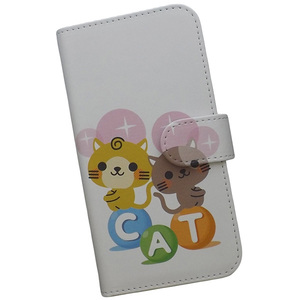 iPhone12 mini　スマホケース 手帳型 プリントケース ネコ 動物 ボール ハート キラキラ かわいい