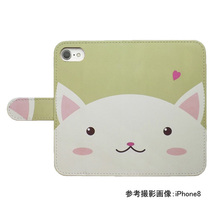 iPhone12 mini　スマホケース 手帳型 プリントケース 猫 ネコ ハート キャラクター かわいい_画像2