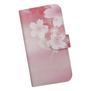 iPhone12 Pro Max　スマホケース 手帳型 プリントケース 桜 花柄 ピンク おしゃれ
