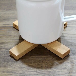  dishmat wooden pot stand beech pan .. Cross stylish outdoor camp 