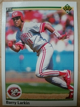 ★BARRY LARKIN UPPER DECK 1990 UD #167 バリー ラーキン CINCINNATI REDS シンシナティ レッズ MLB メジャーリーグ 大リーグ HOF_画像1