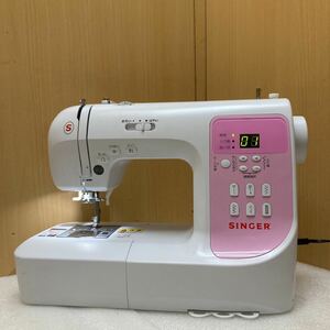 WM4597 SINGER シンガー SN777αIII WHITE PINK ミシン 通電確認済 欠品あり　現状品　0104