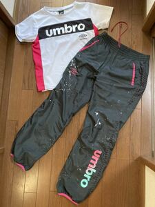 umbro 上下セット　ジャージ　セットアップ　メッシュTシャツ　ズボン