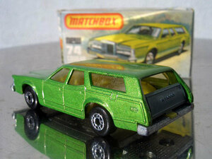 t1976 N74 Mercury Villager Cougar MATCHBOX LESNEY Mercury Cougar Wagon Britain ENGLAND box attaching muscle car Showa Retro *