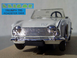 　† 1968s TRIUMPH TR5 ROADSTER ELIGOR france 英国名車 トライアンフ ロードスター エリゴール フランス製 箱つき 白 カニ目! 入手困難 