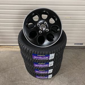 ララパームオーバル◆新品スタッドレス◆155/65R14◆グッドイヤーアイスナビ8◆NBOXタントワゴンRラパンアルトトスペーシア　ブラック