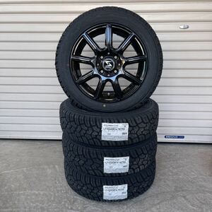 ストラテジーNW◆ ヨコハマジオランダーX-AT◆LT155/65R14　78/75Qハイゼットジャンボエブリィキャストアクティバ　軽トラG016A ブラック