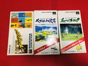 ナイスDEショット ペブルビーチの波濤 遥かなるオーガスタ 箱説付 同梱可！即決！大量出品中！！ ゴルフ 3本 セット