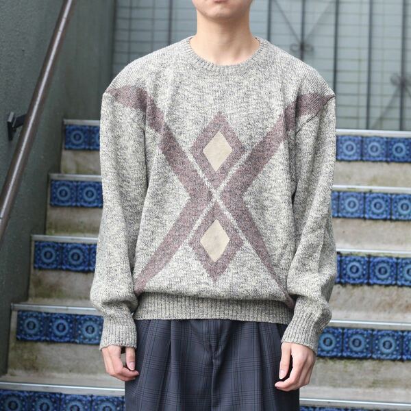 EU VINTAGE Rinadi MODE DESIGN KNIT/ヨーロッパ古着モードデザインニット