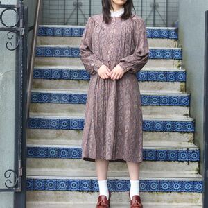 RETRO VINTAGE PAISLEY PATTERNED ONE PIECE/レトロ古着ペイズリー柄ワンピース