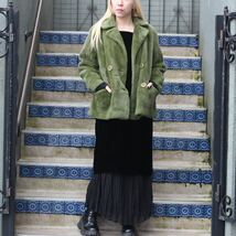 USA VINTAGE ECO FUR DESIGN SHORT COAT/アメリカ古着エコファーデザインショートコート_画像1