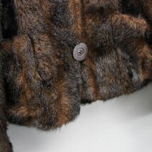 USA VINTAGE NAFNAF ECO FUR DESIGN SHORT COAT/アメリカ古着エコファーデザインショートコート_画像9