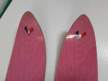 ROSSIGNOL ロシニョール miss rossignol スキー 158 板 スキーボード ストック付き ミニスキー 2点セット ジャンク_画像7