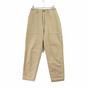 FLORENT フローレント 22SS Cotton linen taperd pants コットンリネンテーパードパンツ 32 ベージュ