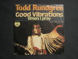 [即決][7インチ][ドイツ盤]★Todd Rundgren - Good Vibrations / When I Pray★トッド・ラングレン★Faithful★誓いの明日★Beach Boys