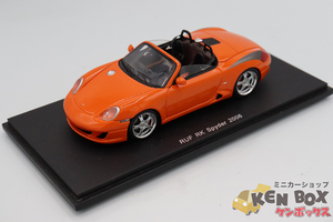 USED S=1/43 Spark スパーク S0712 Porsche ポルシェ RUF RK Spyder スパイダー Orange オレンジ 2006 中国製 現状渡し