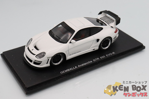 USED S=1/43 Spark スパーク S0719 Gemballa ゲンバラ GTR 650 EVO 白 2007 中国製 現状渡し