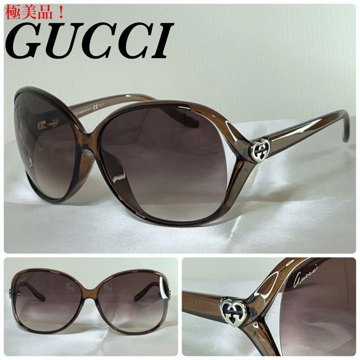 極美品 )GUCCI グッチ べっ甲柄 サイドロゴ サングラス|PayPayフリマ