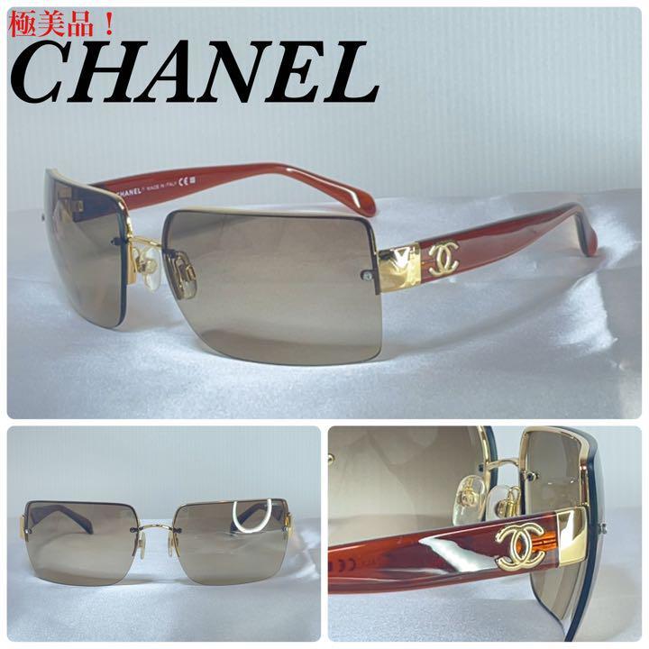 美品 )CHANEL シャネル ロゴ ラインストーン 5091 サングラス|PayPay