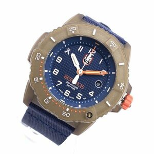 LUMINOX ルミノックス 腕時計 Ref.3703 ベア グリルス サバイバル エコ 3700 クオーツ 青文字盤 45mm メンズ 3針 デイト 管理RY23000106