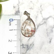 【E4245】キラキラ?ラズベリーサンストーンペンダント?Raspberry Sunstone Pendant ?_画像2