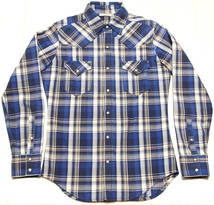 ■AZ by juinhashimoto WESTERN SHIRT【S】BLU CHECK未使用保管新品ウエスタ・シャツ_画像2