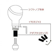 ドクロ シフトノブ 汎用 アダプター付き ゴールド MT AT スカル 骸骨 おもしろ トラック トヨタ ニッサン スズキ ホンダ スバル 三菱_画像7