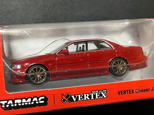 1/64 ターマック T64G-TL007-RE VERTEX ベルテックス トヨタ チェイサー JZX100 レッドメタリック