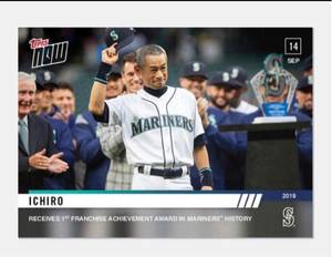 2019 topps now イチロー Ichiro セレモニー