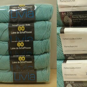 未使用 毛糸 Livia Blenda ウール100％ 50g×80束 Laine de schaffhose Livia Switzerland スイス製 海外毛糸の画像7