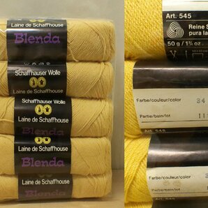 未使用 毛糸 Livia Blenda ウール100％ 50g×80束 Laine de schaffhose Livia Switzerland スイス製 海外毛糸の画像4