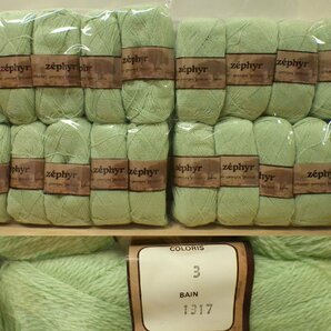 未使用 毛糸 ウール100％ 50g×65玉 6色 GEORGES PICAUD ジョルジュ ピコー zephyr 編み針2 1/2~3 France フランス製 海外毛糸の画像7