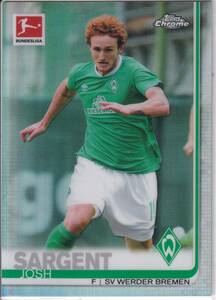 2019/20TOPPS Chrome BUNDESLIGA　27　JOSH SARGENT　REFRACTORパラレルカード　ジョシュ・サージェント　