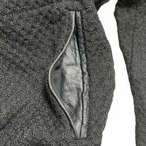 Rick Owens OLMAR and MILTA リックオウエンス イタリア製 ウール ニット ジャケット コート 部分カーフレザー 黒 ブラック サイズ 40_画像9