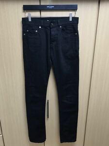 正規 18SS SAINT LAURENT PARIS サンローラン パリ エディスリマン D14 M/SL- LW ストレッチ デニムパンツ 27 526881 Y869L