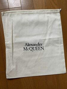 正規 ALEXANDER McQUEEN アレキサンダーマックイーン 付属品 シューズバッグ 保存袋 白 サイズ 縦 37cm 横 34cm
